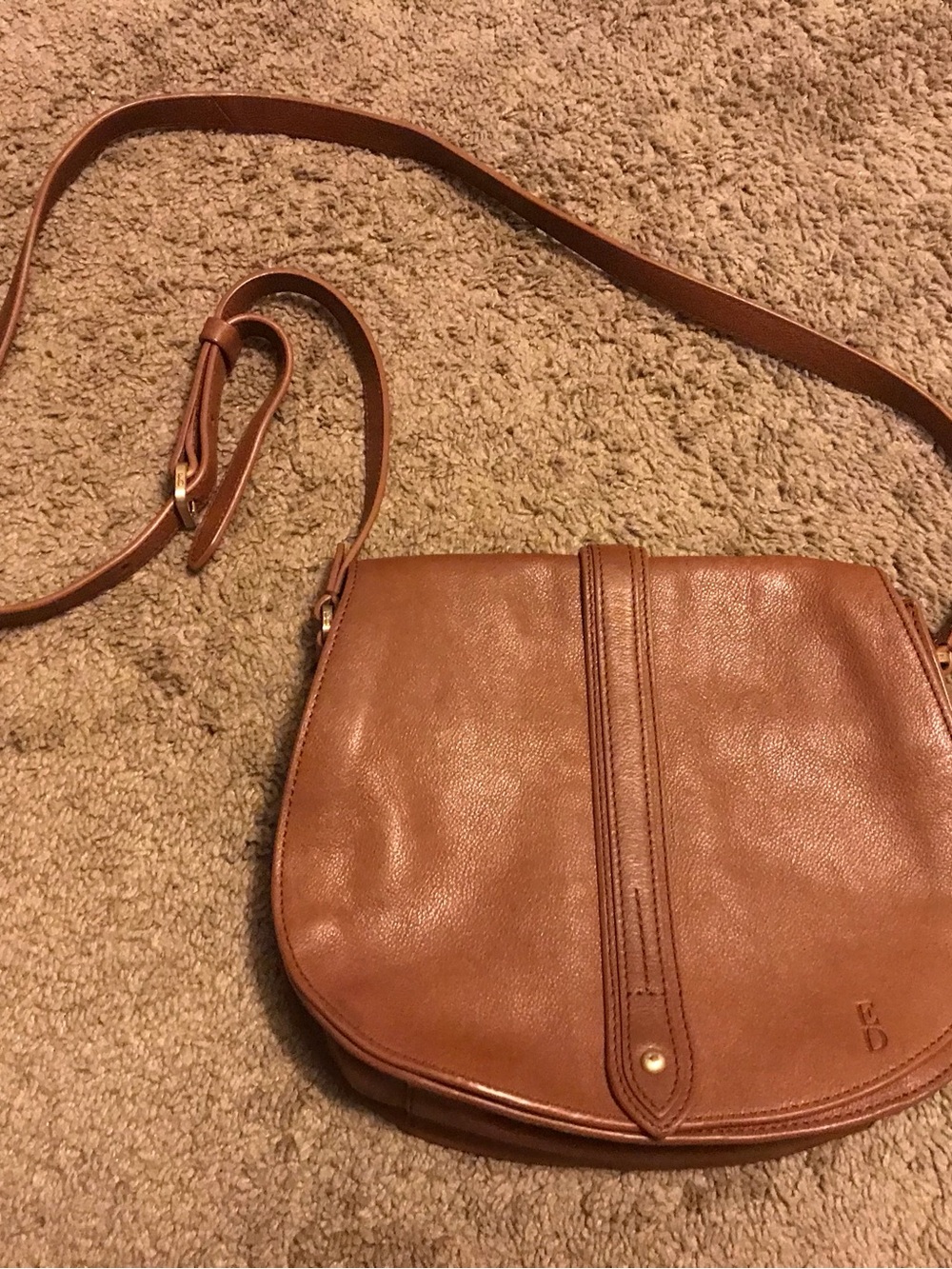 Ellen Degeneres Cross Body Leather Purse Bag
